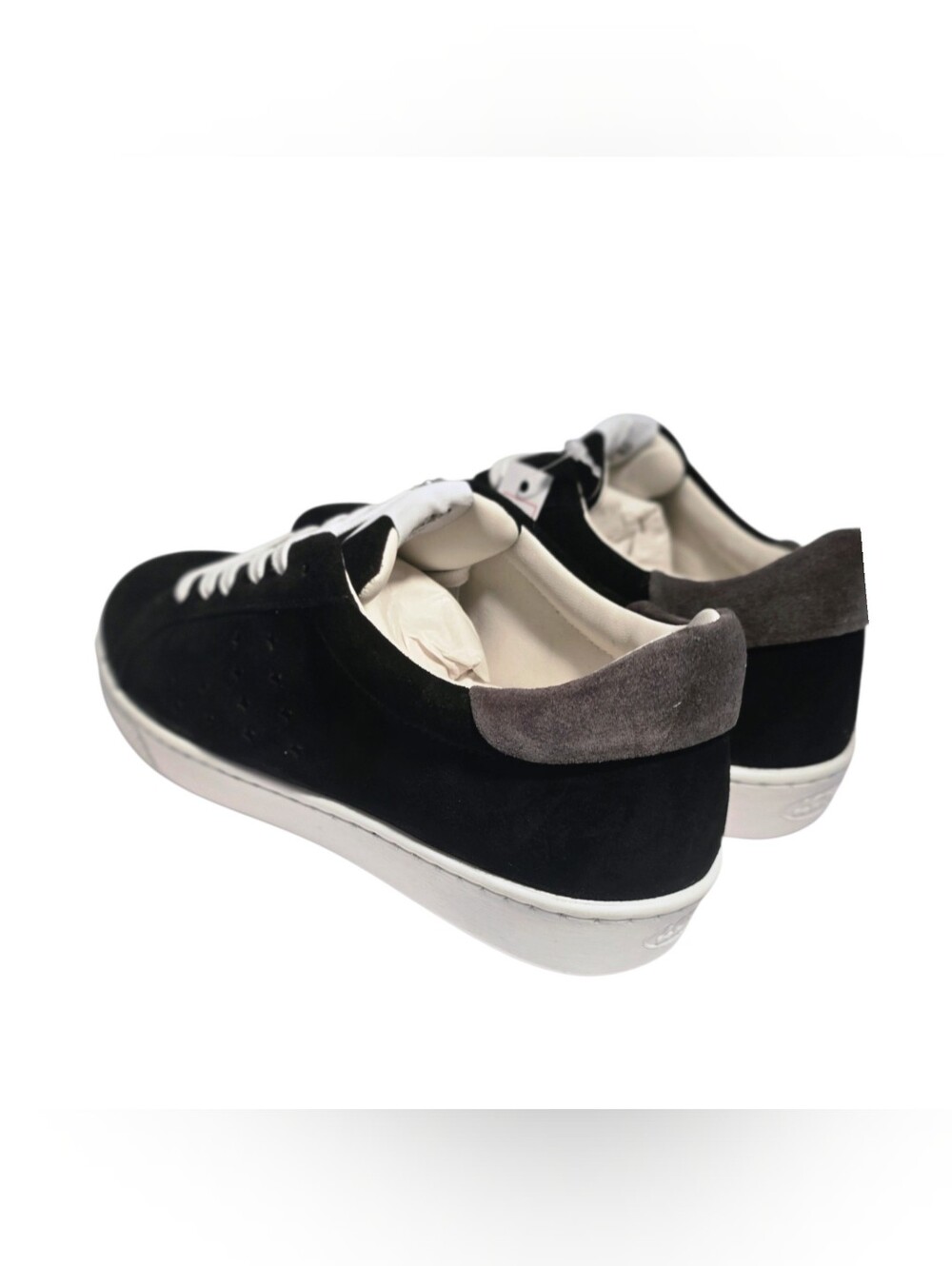 Lazo Halo Eco Suede Sneakers Black Womens 7.5 Mens 6 - Picture 8 of 15
